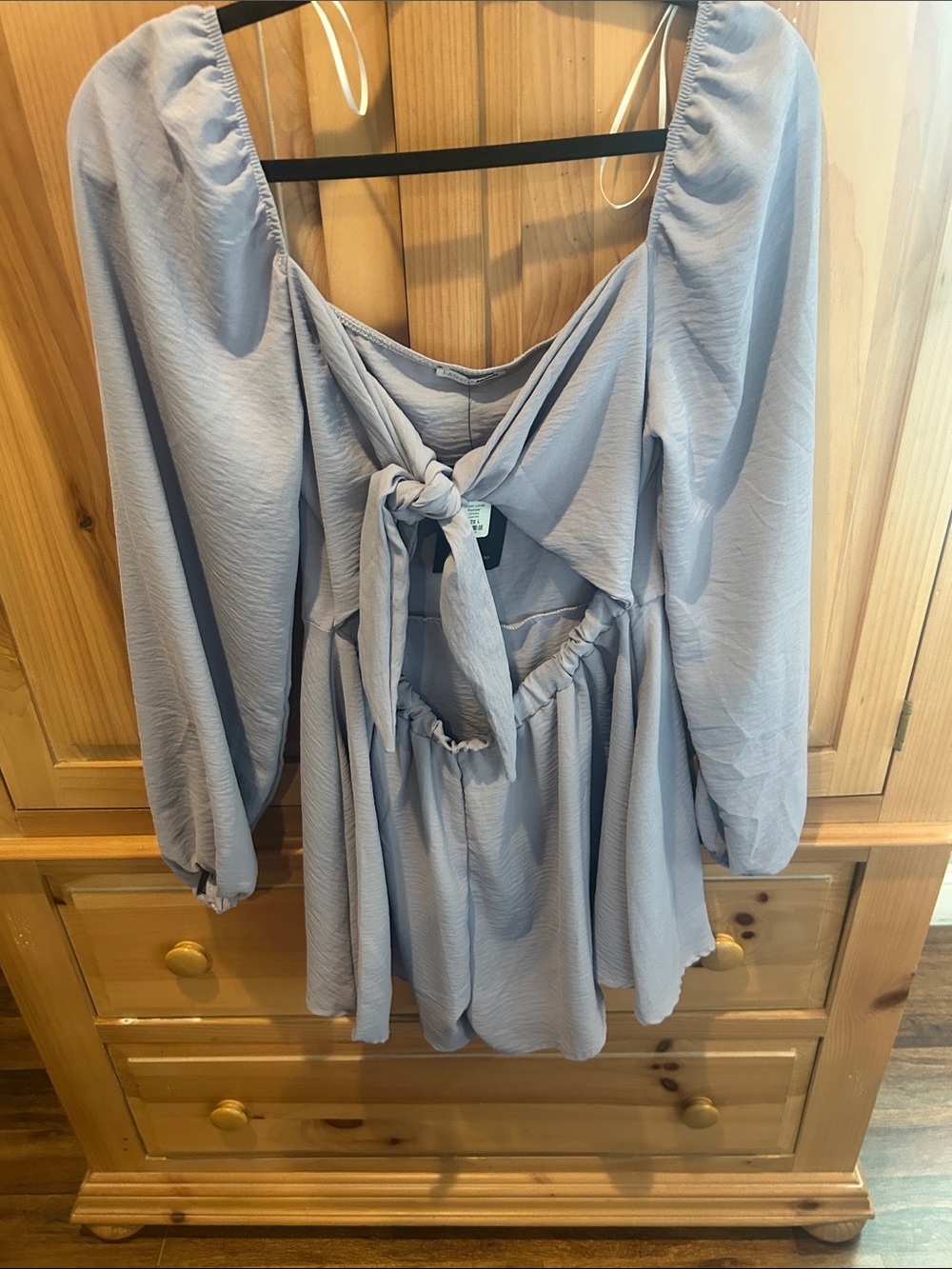 Fashion Nova Lavender Long Sleeve Romper